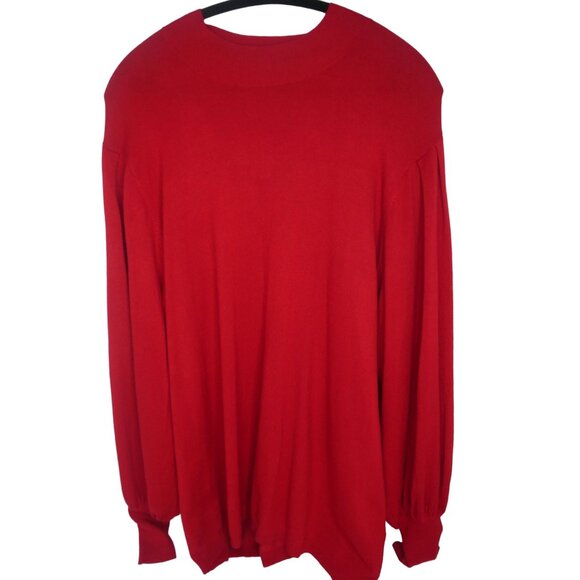 Eloquii Red Sweater Oversize Women's XX - Picture 2 of 3